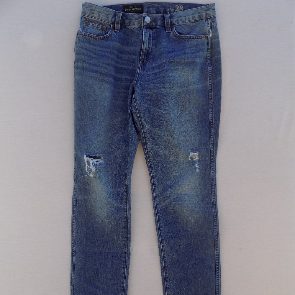 J. Crew Women's Boyfriend Jeans - Blue